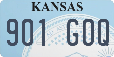 KS license plate 901GOQ