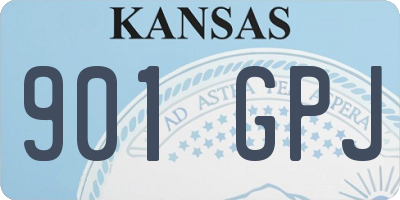 KS license plate 901GPJ