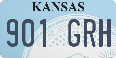 KS license plate 901GRH