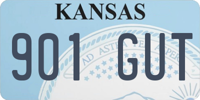 KS license plate 901GUT