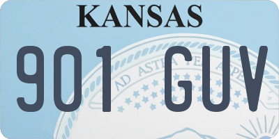 KS license plate 901GUV