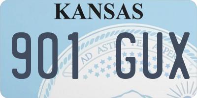 KS license plate 901GUX