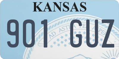 KS license plate 901GUZ