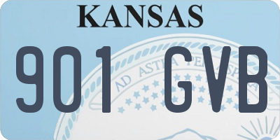 KS license plate 901GVB
