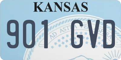 KS license plate 901GVD