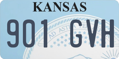 KS license plate 901GVH