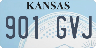 KS license plate 901GVJ