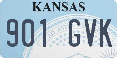 KS license plate 901GVK