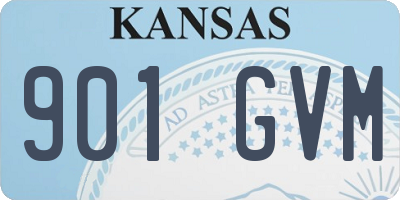 KS license plate 901GVM