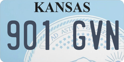 KS license plate 901GVN