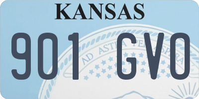 KS license plate 901GVO