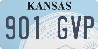 KS license plate 901GVP