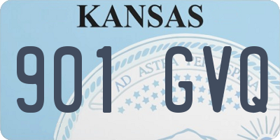 KS license plate 901GVQ