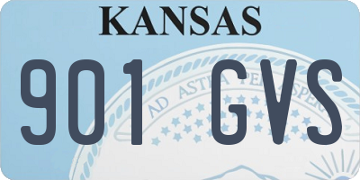 KS license plate 901GVS