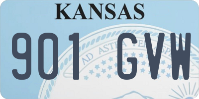 KS license plate 901GVW