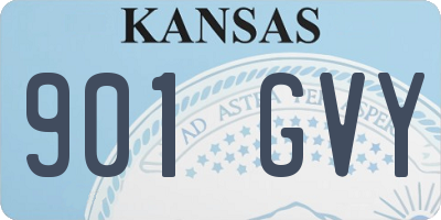 KS license plate 901GVY