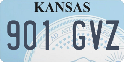 KS license plate 901GVZ