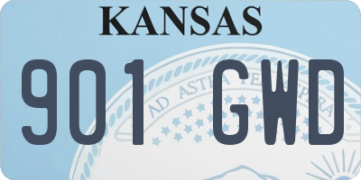 KS license plate 901GWD