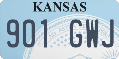 KS license plate 901GWJ