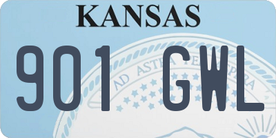 KS license plate 901GWL