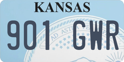 KS license plate 901GWR