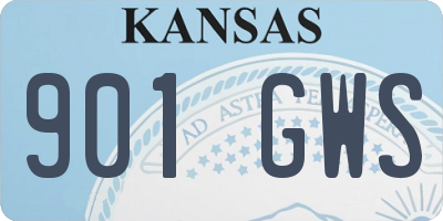 KS license plate 901GWS