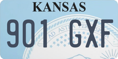 KS license plate 901GXF