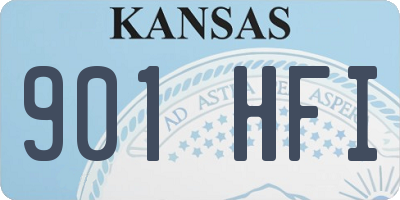 KS license plate 901HFI