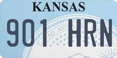 KS license plate 901HRN