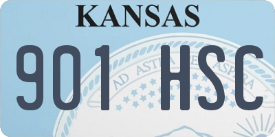 KS license plate 901HSC