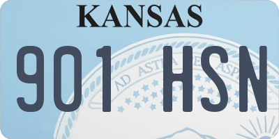KS license plate 901HSN