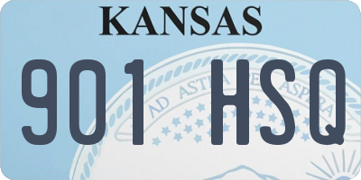 KS license plate 901HSQ