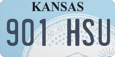 KS license plate 901HSU
