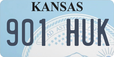 KS license plate 901HUK
