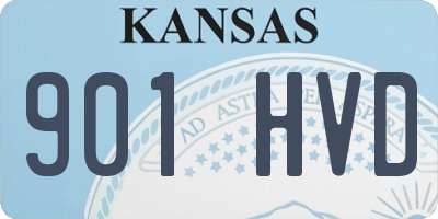 KS license plate 901HVD