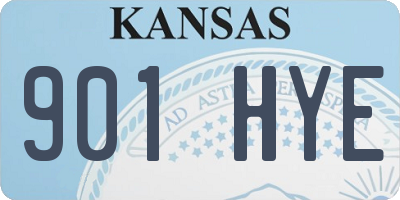 KS license plate 901HYE