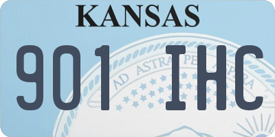KS license plate 901IHC