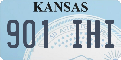 KS license plate 901IHI