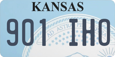 KS license plate 901IHO