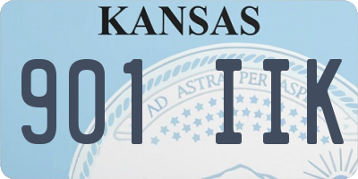 KS license plate 901IIK