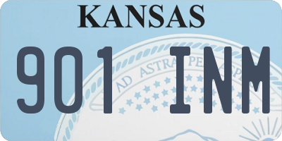 KS license plate 901INM