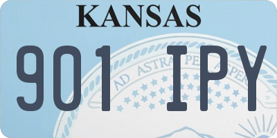 KS license plate 901IPY
