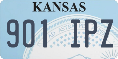 KS license plate 901IPZ