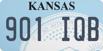 KS license plate 901IQB