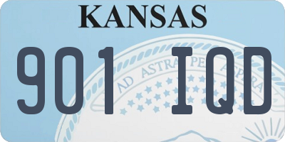 KS license plate 901IQD