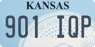 KS license plate 901IQP