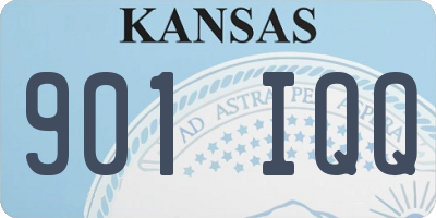 KS license plate 901IQQ