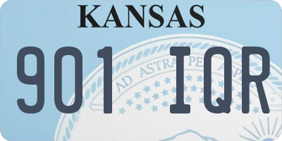 KS license plate 901IQR