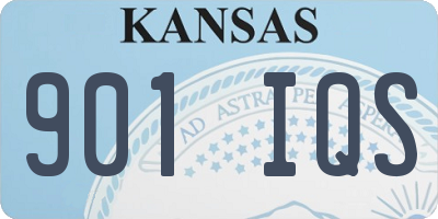 KS license plate 901IQS