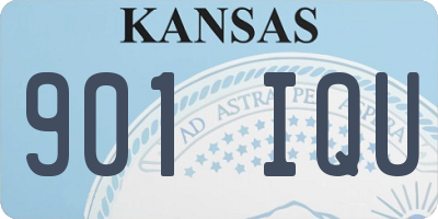 KS license plate 901IQU